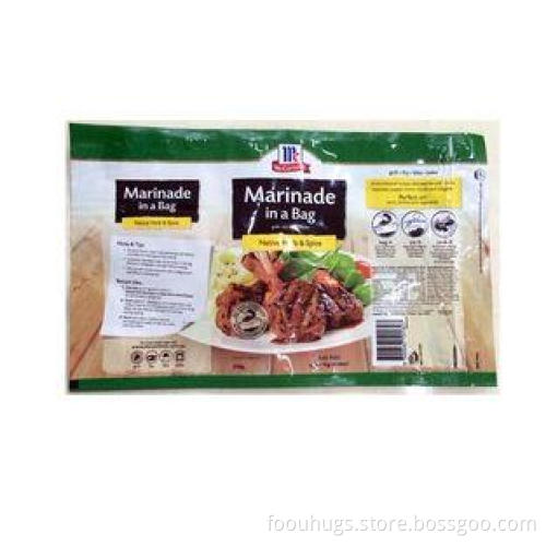 Gravure Printing High Barrier Packaging Pouch Zip Fastener